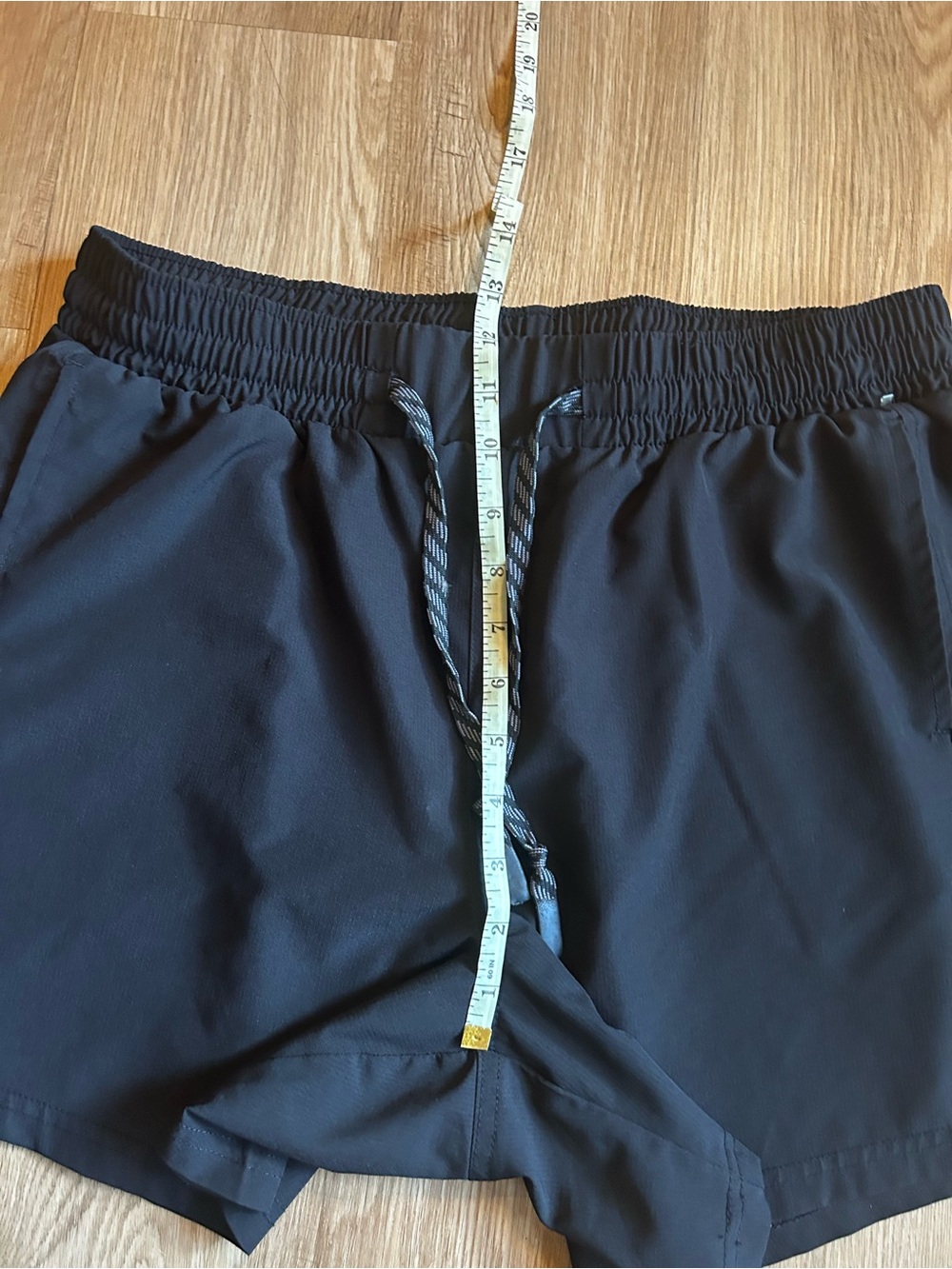 Black Athletic Women's Shorts - Performance Running Shorts - Picture 5 of 7